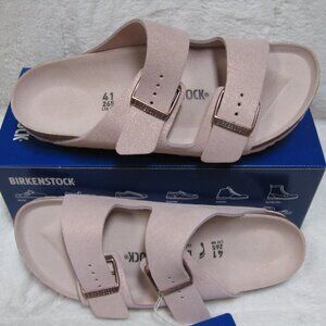 Birkenstock ARIZONA Metallic Sheen Light Rose Suede 41 N US W 10 M 8